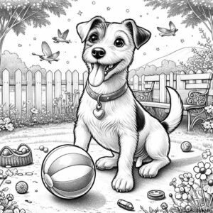 Azeeda Gummistempel 'Jack Russell Hund' – Unmontiert Für Basteln & Karten, Größe A7, Detail-reicher Hund-Umriss